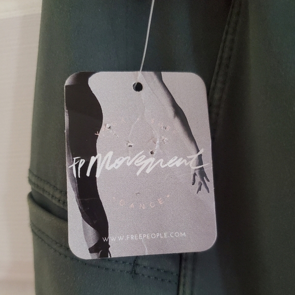 NWT FP Movement by Free People High Waist full length dance legging XS Drk Green - Picture 3 of 6